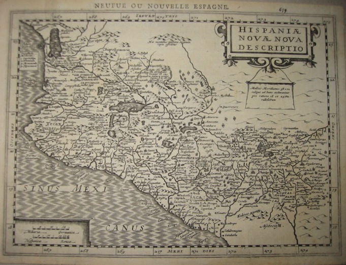 Mercator Gerard - Hondius Jodocus Hispaniae novae Descriptio 1630 Amsterdam